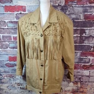 Vintage 90's I.B.Diffusion Embellished Denim Jacket